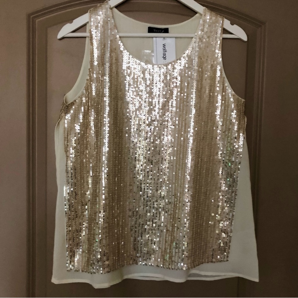 NWT Gold Goddess Blouse